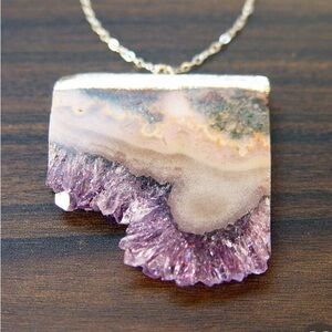 AMETHYST stalactite charm